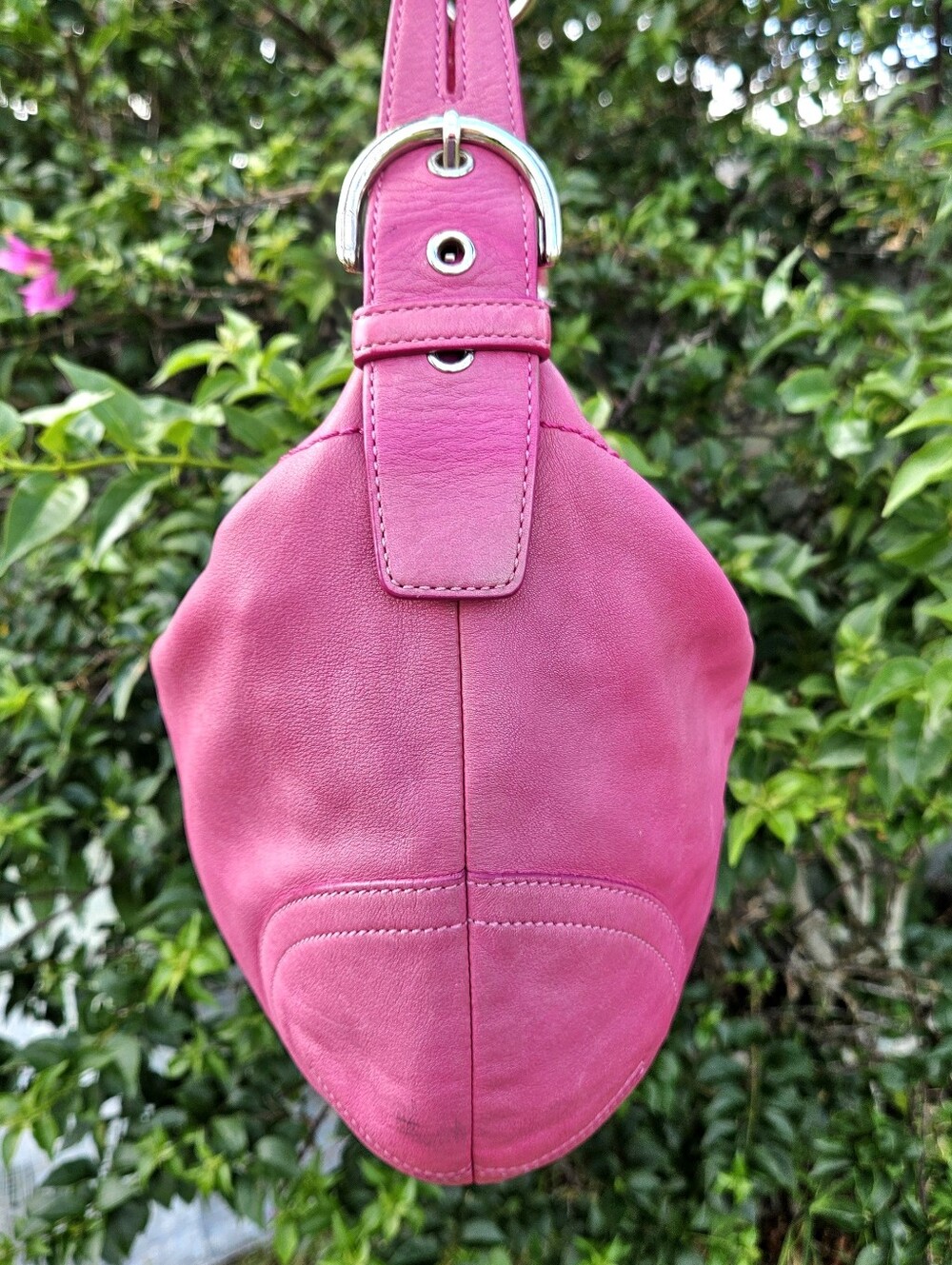 Vintage Y2K Coach Soho 3651 Pink Leather Hobo Shoulde… - Gem